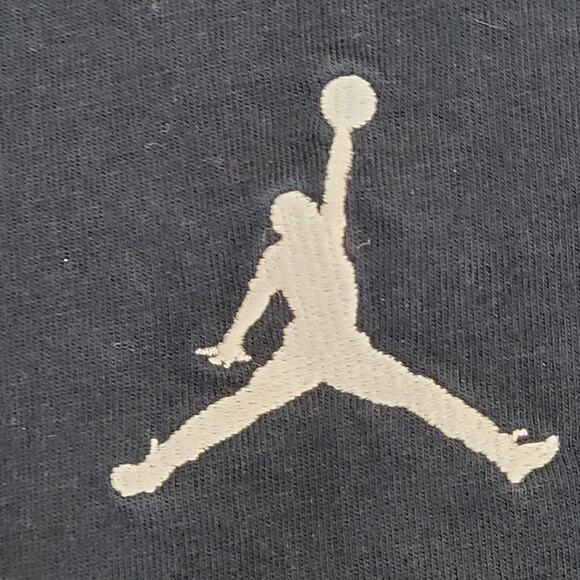 NIKE Jordan Hoodie XL 24x29 Black Jumpman Embroidered-Logo - Picture 14 of 16